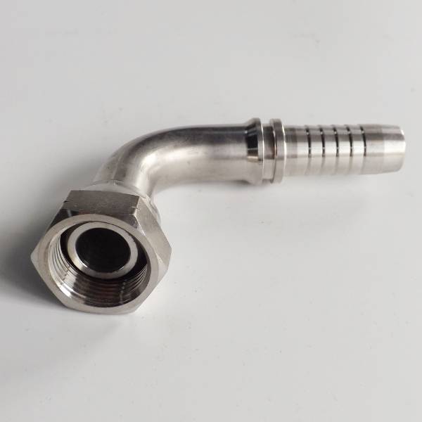 QLA-004 female multiseal fitting on gray background