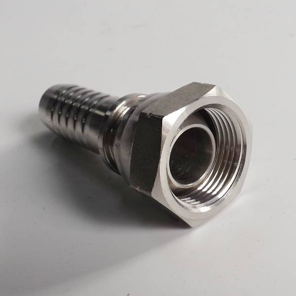 QLA-001 female multiseal fitting on gray background