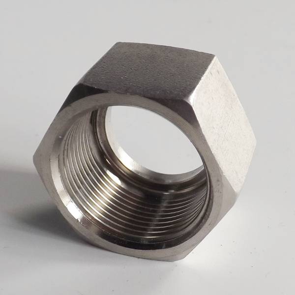 QLA-001 hex jam nut on the gray background