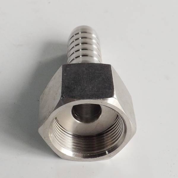 QLA-001 interlock flat seal fitting on the gray background